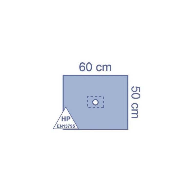 CAMP CHIRURGICAL STERIL CU FEREASTRA, ADEZIV-60 X 50CM - 80 BUC